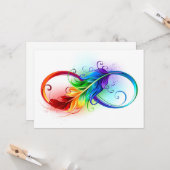 Infineensymbool met regenboogvanger kaart (Voorkant / Achterkant in situ)