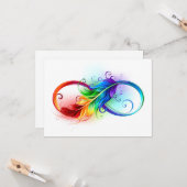 Infineensymbool met regenboogvanger kaart (Voorkant / Achterkant in situ)