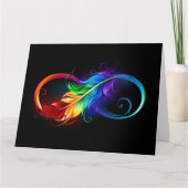 Infineensymbool met regenboogvanger kaart (Voorkant)