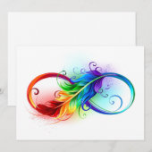 Infineensymbool met regenboogvanger kaart (Voorkant / Achterkant)