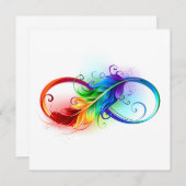 Infineensymbool met regenboogvanger kaart (Voorkant / Achterkant)