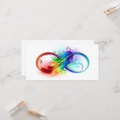 Infineensymbool met regenboogvanger kaart (Voorkant / Achterkant in situ)