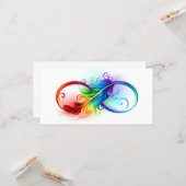 Infineensymbool met regenboogvanger kaart (Voorkant / Achterkant in situ)