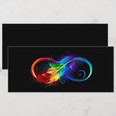 Infineensymbool met regenboogvanger kaart (Voorkant / Achterkant)