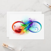 Infineensymbool met regenboogvanger kaart (Voorkant / Achterkant in situ)