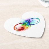 Infineensymbool met regenboogvanger kartonnen onderzetters (Gekanteld)