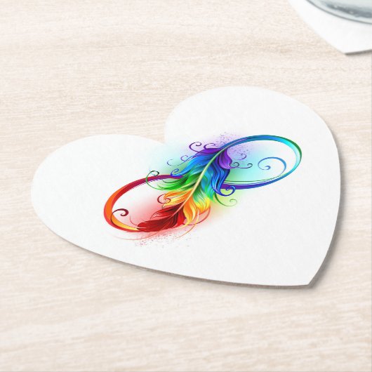 Infineensymbool met regenboogvanger kartonnen onderzetters (Gekanteld)