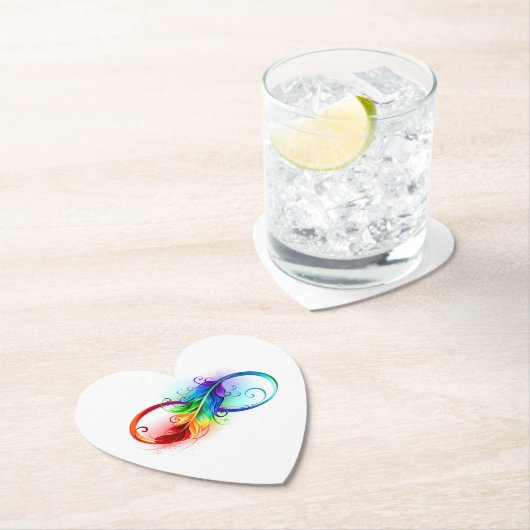 Infineensymbool met regenboogvanger kartonnen onderzetters (Insitu)