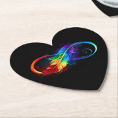 Infineensymbool met regenboogvanger kartonnen onderzetters (Gekanteld)