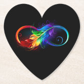 Infineensymbool met regenboogvanger kartonnen onderzetters (Voorkant)