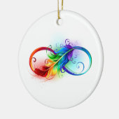 Infineensymbool met regenboogvanger keramisch ornament (Links)