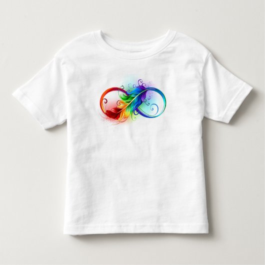 Infineensymbool met regenboogvanger kinder shirts (Voorkant)