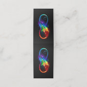 Infineensymbool met regenboogvanger klantenkaartje (Buitenkant ongevouwen)