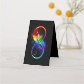 Infineensymbool met regenboogvanger klantenkaartje (Achterkant)