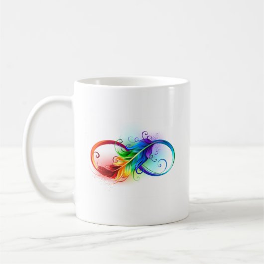 Infineensymbool met regenboogvanger koffiemok (Links)