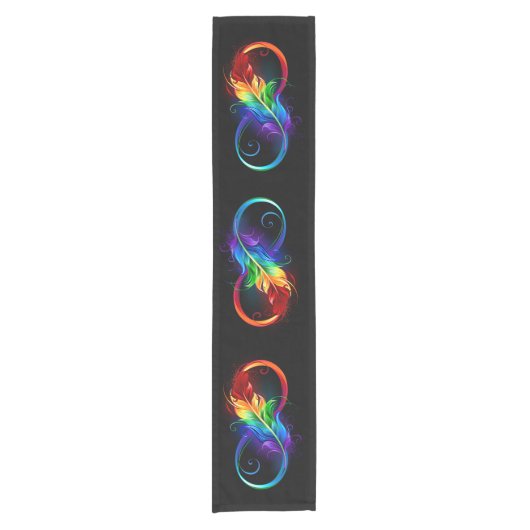 Infineensymbool met regenboogvanger korte tafelloper (Voorkant)