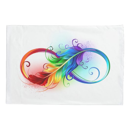 Infineensymbool met regenboogvanger kussensloop (Achterkant-Links)