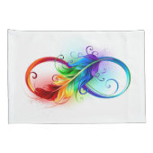 Infineensymbool met regenboogvanger kussensloop (Achterkant-Rechts)