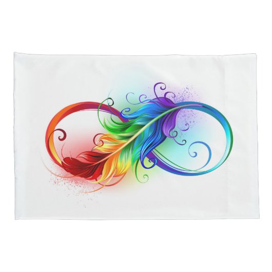 Infineensymbool met regenboogvanger kussensloop (Achterkant-Rechts)