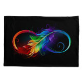 Infineensymbool met regenboogvanger kussensloop (Achterkant)