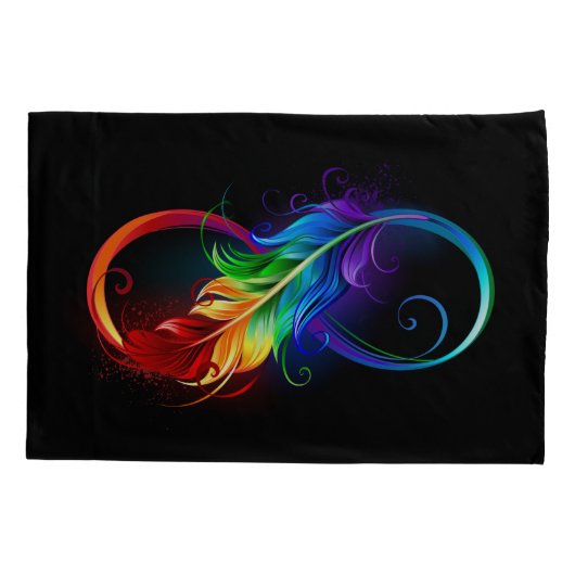 Infineensymbool met regenboogvanger kussensloop (Achterkant)