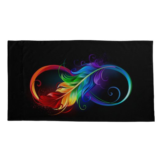 Infineensymbool met regenboogvanger kussensloop (Achterkant-Links)