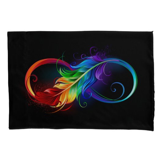 Infineensymbool met regenboogvanger kussensloop (Voorkant-Links)