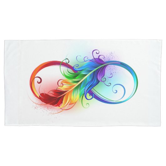 Infineensymbool met regenboogvanger kussensloop (Voorkant-Links)