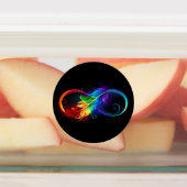 Infineensymbool met regenboogvanger labels (Aangebracht)