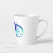 Infineensymbool met regenboogvanger latte mok (Rechts)