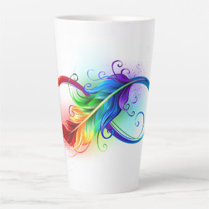 Infineensymbool met regenboogvanger latte mok