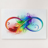 Infineensymbool met regenboogvanger legpuzzel (Horizontaal)