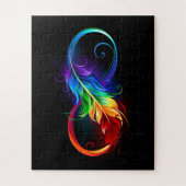 Infineensymbool met regenboogvanger legpuzzel (Verticaal)