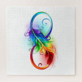 Infineensymbool met regenboogvanger legpuzzel (Verticaal)