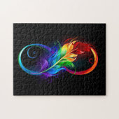 Infineensymbool met regenboogvanger legpuzzel (Horizontaal)