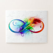 Infineensymbool met regenboogvanger legpuzzel (Horizontaal)