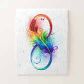 Infineensymbool met regenboogvanger legpuzzel (Verticaal)