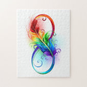 Infineensymbool met regenboogvanger legpuzzel (Verticaal)