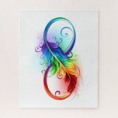 Infineensymbool met regenboogvanger legpuzzel (Verticaal)