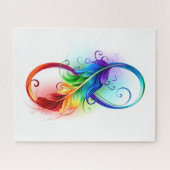 Infineensymbool met regenboogvanger legpuzzel (Horizontaal)