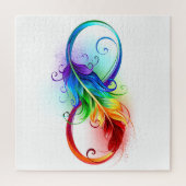 Infineensymbool met regenboogvanger legpuzzel (Verticaal)