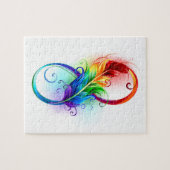 Infineensymbool met regenboogvanger legpuzzel (Horizontaal)