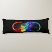 Infineensymbool met regenboogvanger lichaamskussen (Achterkant)