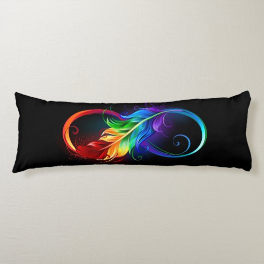 Infineensymbool met regenboogvanger lichaamskussen (Voorkant)