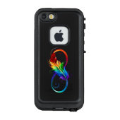Infineensymbool met regenboogvanger LifeProof iPhone hoesje (Achterkant)