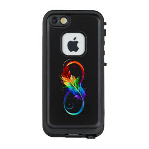 Infineensymbool met regenboogvanger LifeProof FRÄ’ iPhone SE/5/5s hoesje