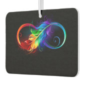 Infineensymbool met regenboogvanger luchtverfrisser (Links)