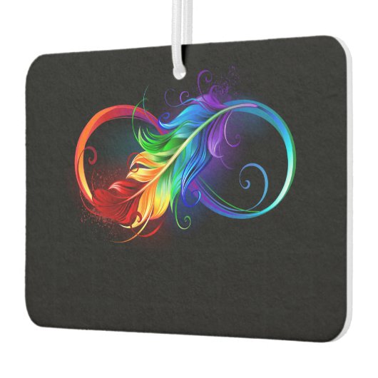 Infineensymbool met regenboogvanger luchtverfrisser (Links)