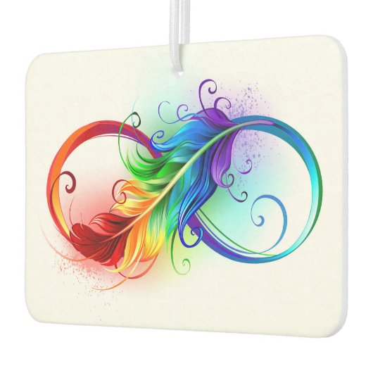 Infineensymbool met regenboogvanger luchtverfrisser (Links)