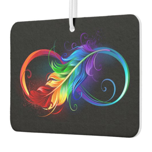 Infineensymbool met regenboogvanger luchtverfrisser (Links)